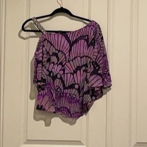 One shoulder INC blouse